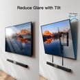 thumbnail image 5 of Pipishell Soporte de montaje en pared para TV inclinable con certificación UL de perfil bajo para la mayoría de televisores curvos planos de plasma LED LCD OLED de 37 a 75 pulgadas, soporte inclinable, 5 of 5