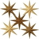 thumbnail image 1 of Faroles con forma de estrella de 8 puntas y 30 cm, SUNBEAUTY, papel de madera marrón, 1 of 7