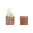 thumbnail image 5 of Creative Co-Op Creative Co-Op Unscented Face Pillar Candle, Cappuccino, 5 of 5