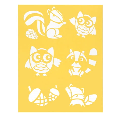 Woodland Animal Stencils: x 11 inches Woodland Animal Stencils: x 11 inches