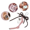 thumbnail image 4 of Unique Bargains 1 Pc Handbag Charm Knot Heart Bag Charm Brown Pink, 4 of 5