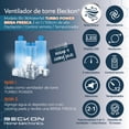 thumbnail image 2 of Ventilador de torre BRISA FRESCA Beckon 2 en 1 de 106cm de alto +control remoto +oscilación +modos de uso +temporizador con display LED incluye 4 cooling pads, 2 of 7