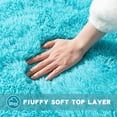 thumbnail image 3 of Jakolive 6x9 ftAzure Fluffy Rug from Solid Shag Line，Ultra-Plush Area Rug Perfect for Kid's Rooms, Cloakrooms. Crafted for Snug Underfoot Feel & Stylish Room Accents, 3 of 7