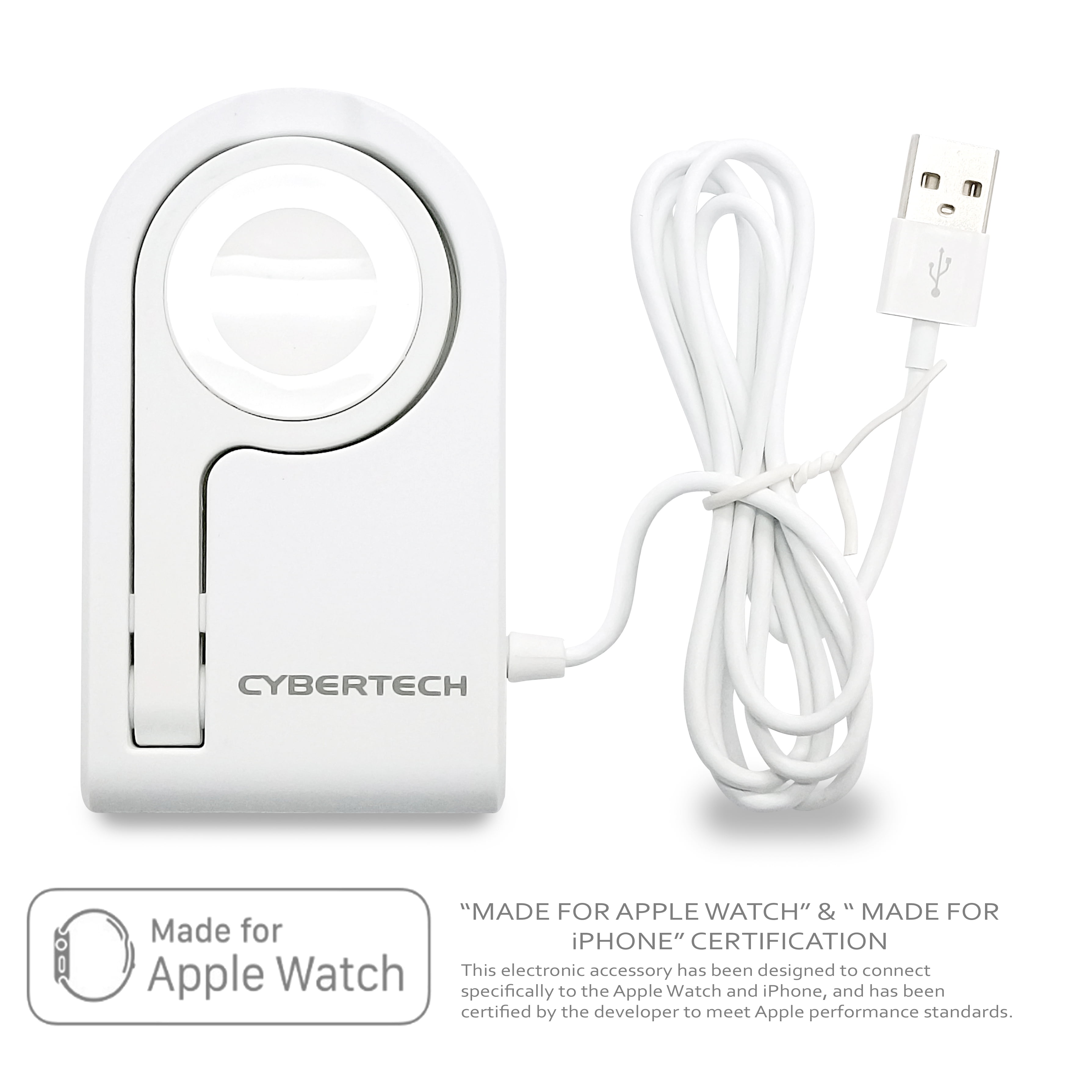 CyberTech MFI Certified Magnetic Wireless Apple Watch Charging Dock ...
