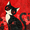 Cat, variant on Stylized Black Cat Canvas Wall Art Print, Living Room Bedroom Dorm Entryway Decor