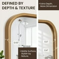 thumbnail image 4 of 2-Pack 24"x36" Gold Bathroom Mirrors for Over Sink, Rectangular Vanity Wall Mirrors with HD Glass & Rustproof Metal Frame, Ideal for Modern Chic Space Remodel, 4 of 8