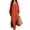 Orange, variant on Cotton Linen Maxi Dress for Women Solid Color Flowy Long Sleeve V Neck Dress with Side Split & Relaxed Silhouette