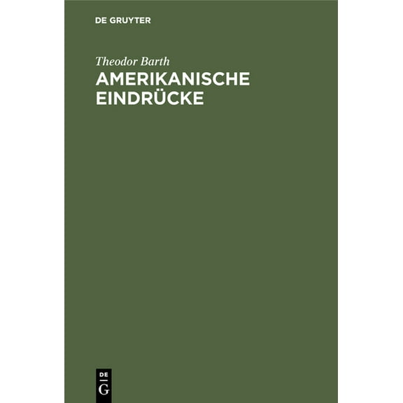 Amerikanische Eindrücke, (Hardcover)