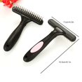 thumbnail image 2 of Pet Grooming Rake Brush Non-slip Handle Dog Detangler Brush Pet Dematting Comb, 2 of 10