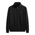 thumbnail image 4 of Maqroz Mens Two Piece Tracksuit Matching Sets Solid Full Zip Up Jacket Straight Leg Sweatpants Casual Athletic Activewear Suits, 4 of 5