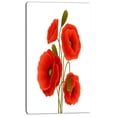 thumbnail image 2 of Close Up Vue de Coquelicot sur Fond Blanc - Impression sur Toile Florale, 2 of 3