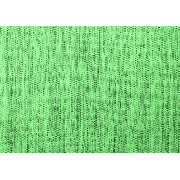 Ahgly Company Indoor Rectangle Abstract Emerald Green Contemporary Area Rugs, 3' x 5'