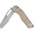 thumbnail image 3 of Microtech MSI Pocket Knife 3.88" Partially Serrated Sheepsfoot Bohler M390MK Apocalyptic Blade Fluted G-10 Handle Tan, 3 of 3
