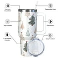 thumbnail image 4 of Christmas Tree 30 oz Tumbler with Handle, Stainless Steel Vacuum Insulated Sports Water Bottle, Leak-proof Travel Coffee Mug Cup with Lid and Straw for Water, Iced Tea or Coffee, 4 of 7