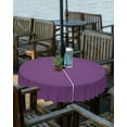 thumbnail image 2 of Outdoor Tablecloth Purple Round Patio Tablecloths 60 Inch, Waterproof Outside Table Cloths with Umbrella Hole and Zipper, Solid Purple Color Summer Table Cover for Outdoor Tables, Picnic,, 2 of 6