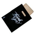 thumbnail image 4 of InfinitePack 100 Pieces Thank You Merchandise Bags, Die Cut Handles, Retail Shopping Bags for Boutique, Goodie Bags, Gift Bags Bulk, Favors, Reusable Plastic Bags 9X12, 4 of 6