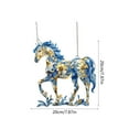 thumbnail image 3 of SLYNSHome Multicolor Horses Sun Catcher Colorful Stained Glass Plastic Window Hanging Suncatcher Birthday Gifts for Women Men, 3 of 6