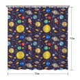thumbnail image 5 of Astronaut Shower Curtain Space Theme Waterproof Bathroom Curtain Quick Dry Machine Washable with 12 Hooks 72x72 Inches, 5 of 5