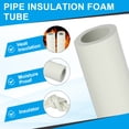thumbnail image 3 of Tubo de espuma para aislamiento de tuberías Uxcell, cubierta de espuma para tuberías, tubing de espuma para soporte de agarre de unidad de aire acondicionado, blanco 1"ID x 3.28Ft, 3 of 7