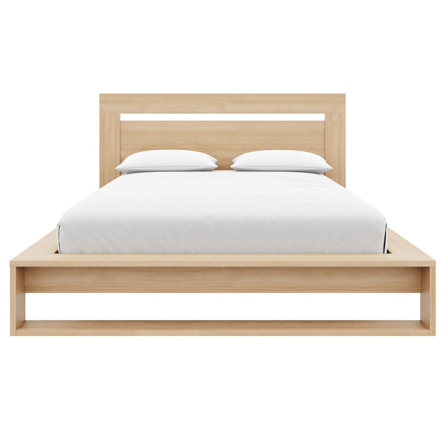 Morgan Queen Size Bedset with Headboard and Slatted Bedframe