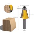thumbnail image 1 of Router Bit, 8mm Shank Chamfer Bevel Edging Router Bit, Carbon Steel Woodworking Milling Cutter for Wood, Wood Work Carpenter Tools, 1 of 8