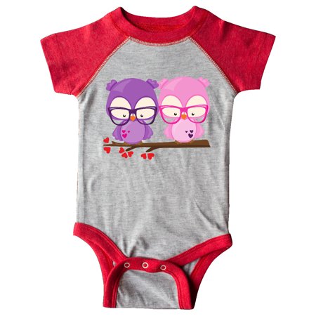 

Inktastic Valentine s Day Owls Owls In Love Hearts Gift Baby Boy or Baby Girl Bodysuit