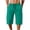 Mint Green shorts men, variant on Jessboyy Mens Long Shorts Below the Knee Elastic Waist Workout Shorts with Zipper Pockets Summer Casual Straight Leg Hiking Capri Shorts Brown,XXL