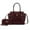 Wine, variant on MKF Collection Isla Women's Satchel Bag with wallet Crocodile Vegan Leather Shoulder Bag 2Pcs Handbag Purse by Mia K - Wine