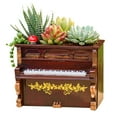 thumbnail image 2 of Campana Para Cocina Vintage Piano Flower Set Resin Succulent Planter Desktop Plant Pot Bonsai For Home Garden Office Tabletop Decor, 2 of 8