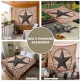 thumbnail image 6 of Western Star Retro Tapestry for Bedroom Wall Hanging Tapestry, Country Farmhouse Brown Wooden Grain Ceiling Backdrop Tapestries Poster Blanket Wall Decor for Teens Room Living Room Dorm 59" x 79", 6 of 8