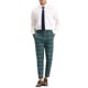thumbnail image 2 of Pantalones Tapered a Cuadros INSPIRE CHIC para Hombre, Pantalones Formales de Cierre Plano Verde 30, 2 of 6