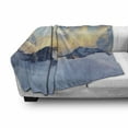 thumbnail image 2 of Europe Soft Flannel Fleece Blanket, Alpine Landscape with Peaks Covered by Snow Clouds Panoramic View Picture, Cozy Plush for Indoor and Outdoor Use, 70" x 90", Charcoal Grey White, by Ambesonne, 2 of 5