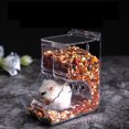 thumbnail image 2 of Pet Clear Acrylic Automatic Feeder Anti-turnover Food Dispenser Container for Hamster Hedgehog Squirrel, 2 of 8
