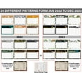 thumbnail image 4 of Inkdotpot16"x12"WallCalendar-Runs until December 2023Hanging Spiral Bound MonthlyCalendar2022-2023 for Home or Office+ Bonus Sticker Sheet -Jungle Animal, 4 of 8