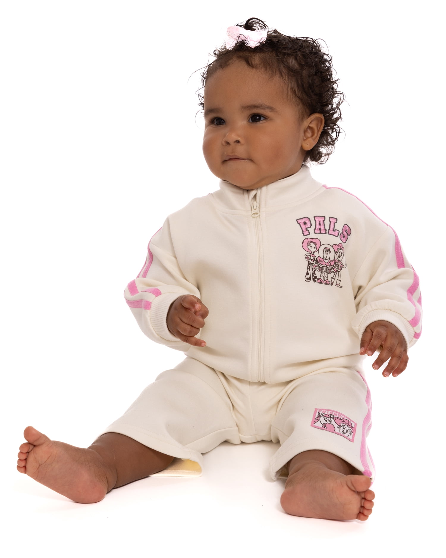 Pixar Toy Story Baby Girls Full Zip Tracksuit, 2-Piece, Sizes 0/3M-24M
