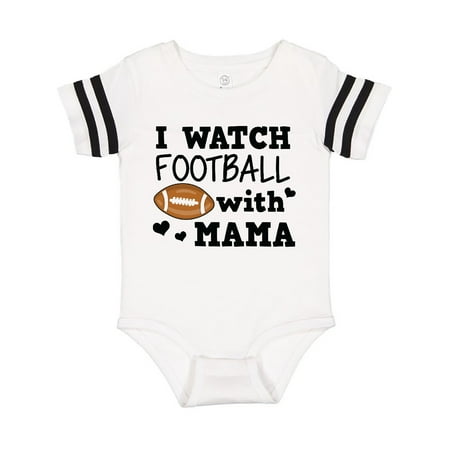 

Inktastic I Watch Football with My Mama Gift Baby Boy Bodysuit