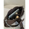 thumbnail image 4 of Hotian Handbag for Women Top Buckle Suede Shoulder Bags with Chain Purses Coffee, 4 of 8
