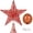 Red, variant on Glitter Christmas Star Tree Topper for Holiday Decorations - Christmas Tree Decorations,Xmas Tree Topper with Lights Decor Xmas Ornament 10" (Black)