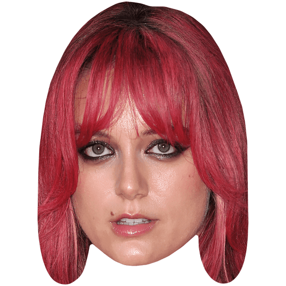 Florence Given (Pink Hair) Celebrity Mask, Flat Card Face, Fancy Dress Mask