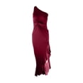 thumbnail image 1 of Vestidos de invitada de boda Prolriy para mujer, vestido formal largo con volantes y abertura hasta el suelo, vestido de noche, vestidos de fiesta para mujer 2024, vestido formal, vino S, 1 of 4