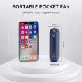 thumbnail image 5 of Pocket Handheld Fan, Mini Portable Hand Fan, Battery Operated 14-21 Working Hours, Usb Rechargeable Foldable Fan, Quiet Personal Fan With Power Bank,, 5 of 5