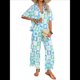 thumbnail image 1 of Conjunto de 2 Piezas de Chándal de Verano para Playa con Camisa de Corta y Botones para Mujer, Top Estampado, Pantalones Cortos de Descanso Tablero de Ajedrez M, 1 of 10
