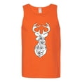 thumbnail image 2 of Deer Rose Animal Lover Mens Graphic Tank Top, Orange, Medium, 2 of 3