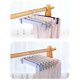 thumbnail image 2 of 10pcs Green Plastic Clothes Hanger, Adjustable Wardrobe Pants Rack, Clothes Drying Rack, 2 of 4
