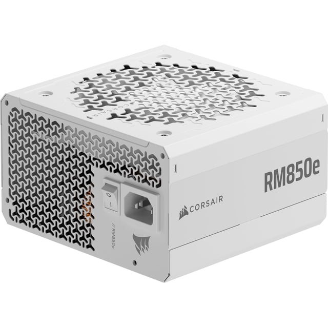 Fuente de alimentación Corsair RM850e 850W totalmente modular blanca