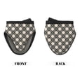 thumbnail image 2 of Pofeuu Daisy Plaid Black Print Thickened Mini Silicone Oven Mitts Heat Resistant, Rubber Oven Mitt Gloves, Finger Pinch Grips, Pot Holder, Silicone Potholder, 2 of 7