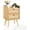 Natural Wood-1 pack, variant on Nightstands Set of 2 with Charging Station, Modern Boho Rattan Bedside Tables with 2 Drawers, Solid Wood Legs, Open Storage End Tables for Bedroom Living Room Dorm – Natural