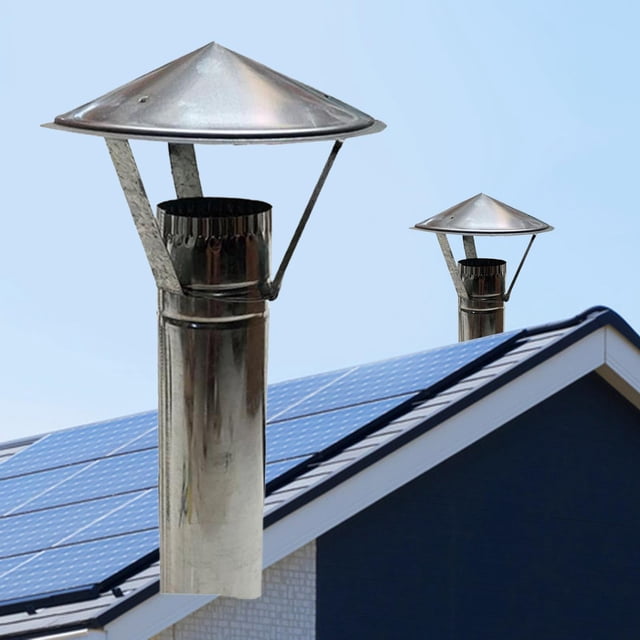 Durable Chimney Rain Protector Stainless Steel Weatherproof Removable