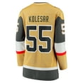 thumbnail image 3 of Women's Fanatics Keegan Kolesar Gold Vegas Golden Knights Alternate Breakaway Player Jersey, 3 of 3