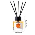 thumbnail image 2 of Lilixerw Reed Diffuser Kit, Citrus Fruit Scent Aroma Ornament with Rattan Sticks, for Closet, Bedroom, Washroom and Rest Space, Indoor Air Freshener Home Decoration, 1.97x1.97x2.76 inch, 2 of 6